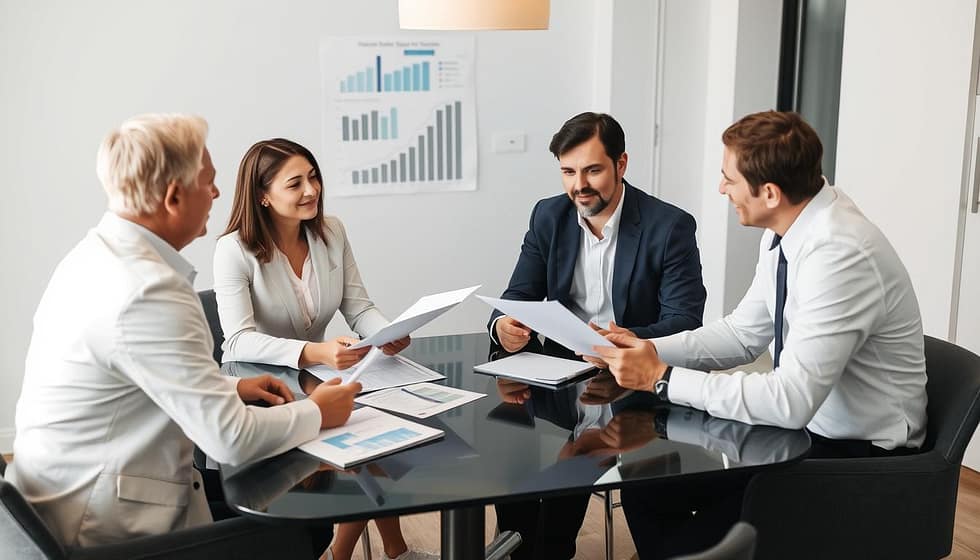 GAP Investments team meeting with borrowers to discuss loan terms and prevent foreclosure situations GAP Investments team meeting with borrowers to discuss loan terms and prevent foreclosure situations