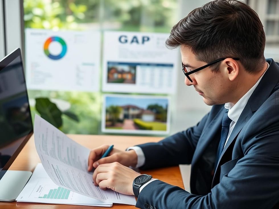 Investor reviewing GAP investment documentation Investor reviewing GAP investment documentation